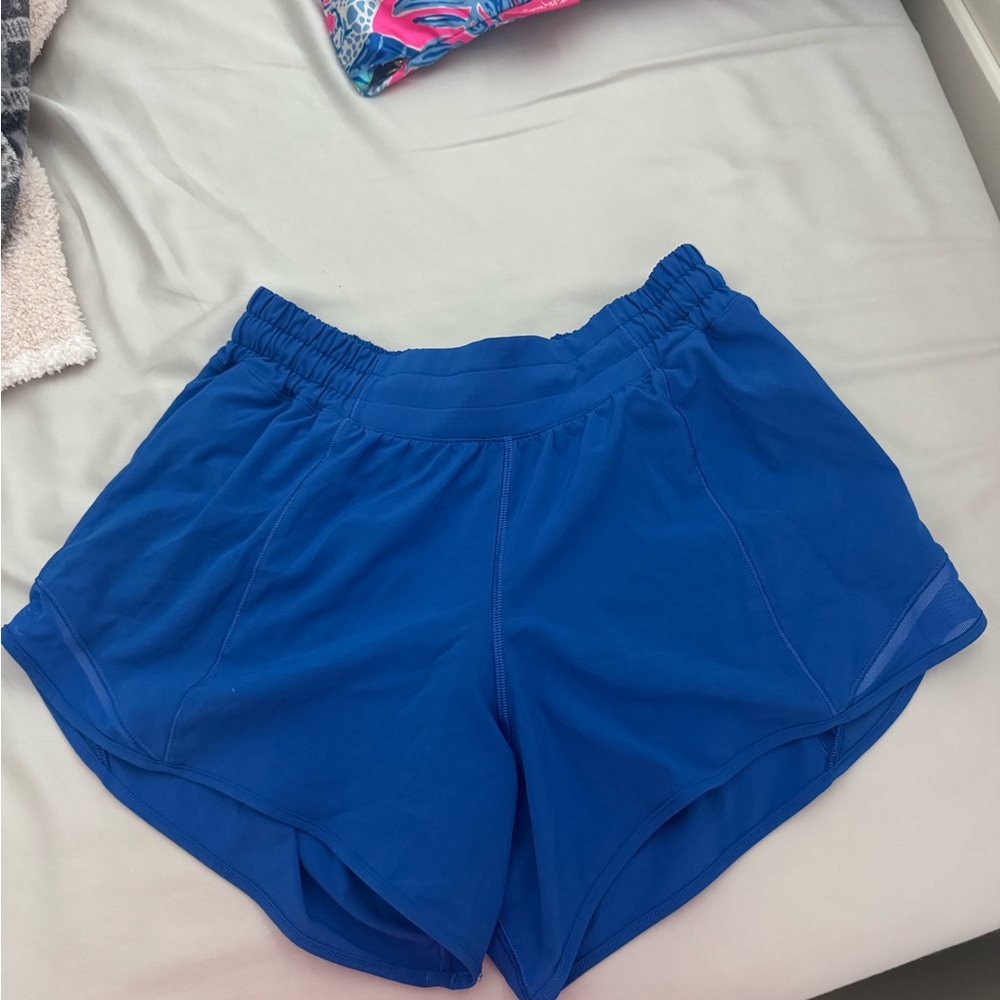Lululemon Athletica Blue Athletic Shorts Lightweight Performance Hotty Hot
